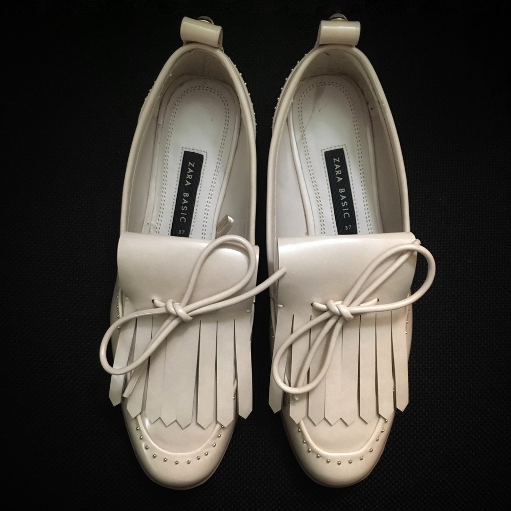 🚫SOLD 🚫ZARA Loafers With Bow Detail 6.5